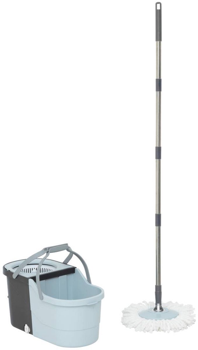 Set met dweil, emmer van 7 l + STEPA-microvezelbezem