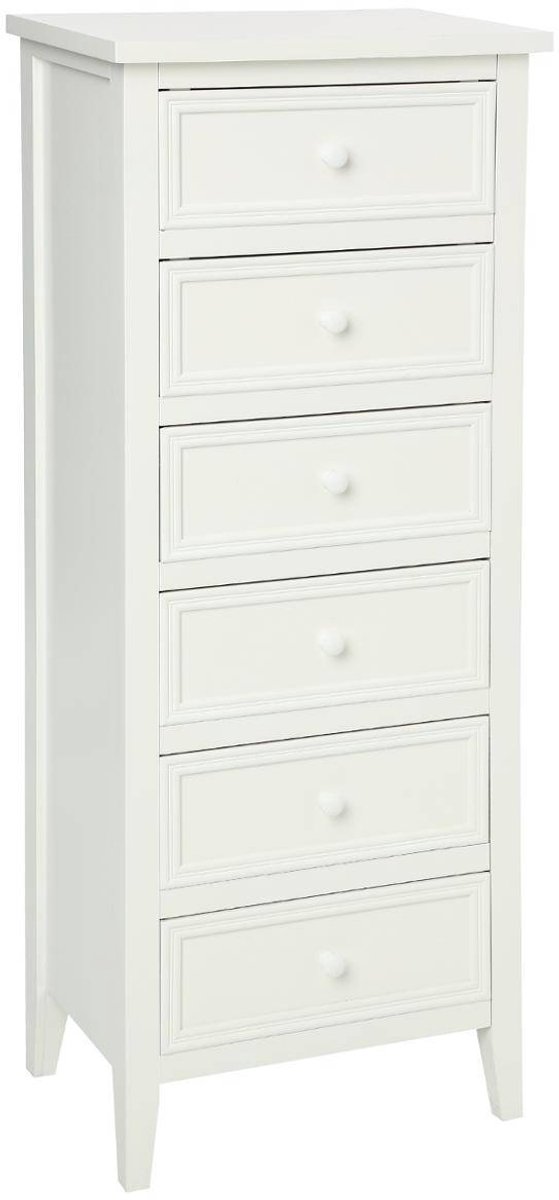 Commode met 6 lades en sierlijsten CHARME