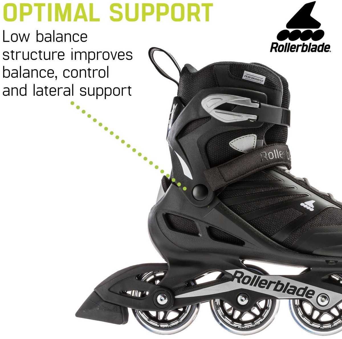 Rollerblade Inlineskates - Maat 43 - Mannen - zwart/grijs