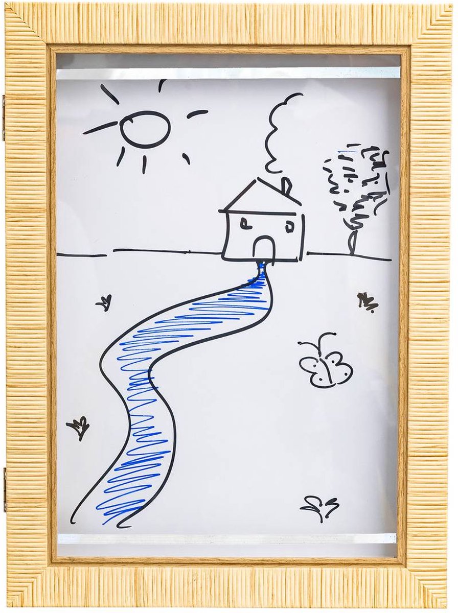 Atmosphera Thea Tekenlijst/Fotokader A4 - 24x4x33cm - Beige (SPECIALE ACTIE MAART)