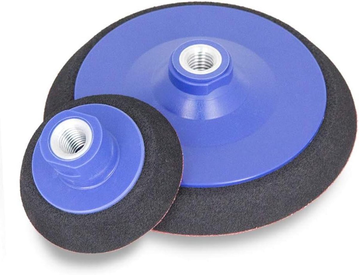 Slijpschijf Polijstschijf - Steunschijf Klittenband - Metaal Bewerken - Industriële Kwaliteit - 75mm Diameter - Zwart