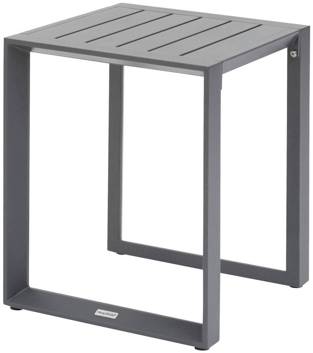 Vierkante bijzettafel voor in de tuin van aluminium met latten ALLURE