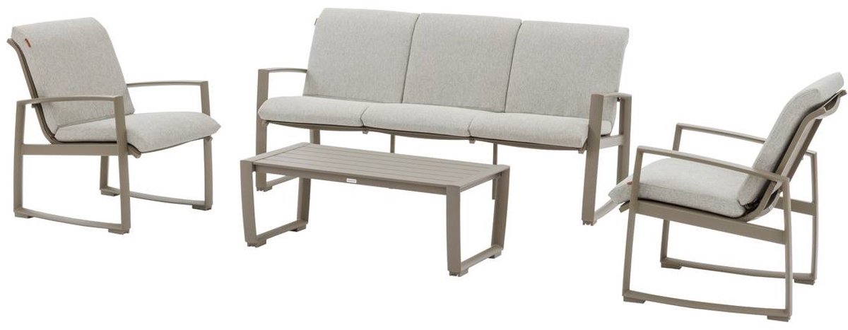 BOREANE aluminium tuinset voor 5 personen