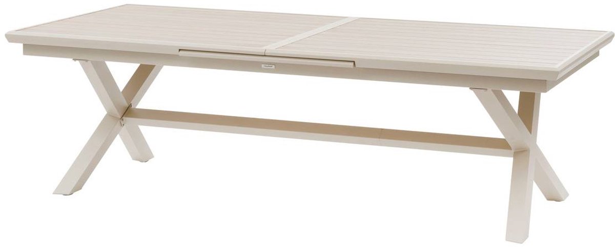 Uitschuifbare tuintafel voor 12 personen van aluminium AXIOME