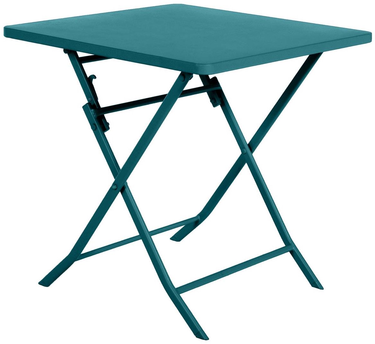 Vierkante opvouwbare tuintafel voor 2 personen van staal, model GREENSBORO