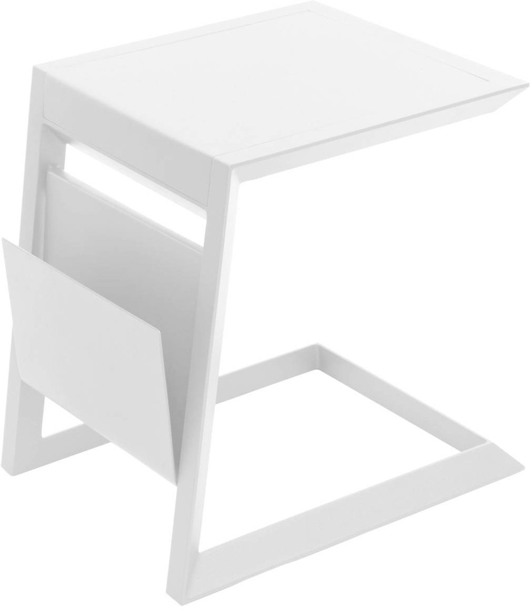 Vierkante bijzettafel van aluminium ALLURE