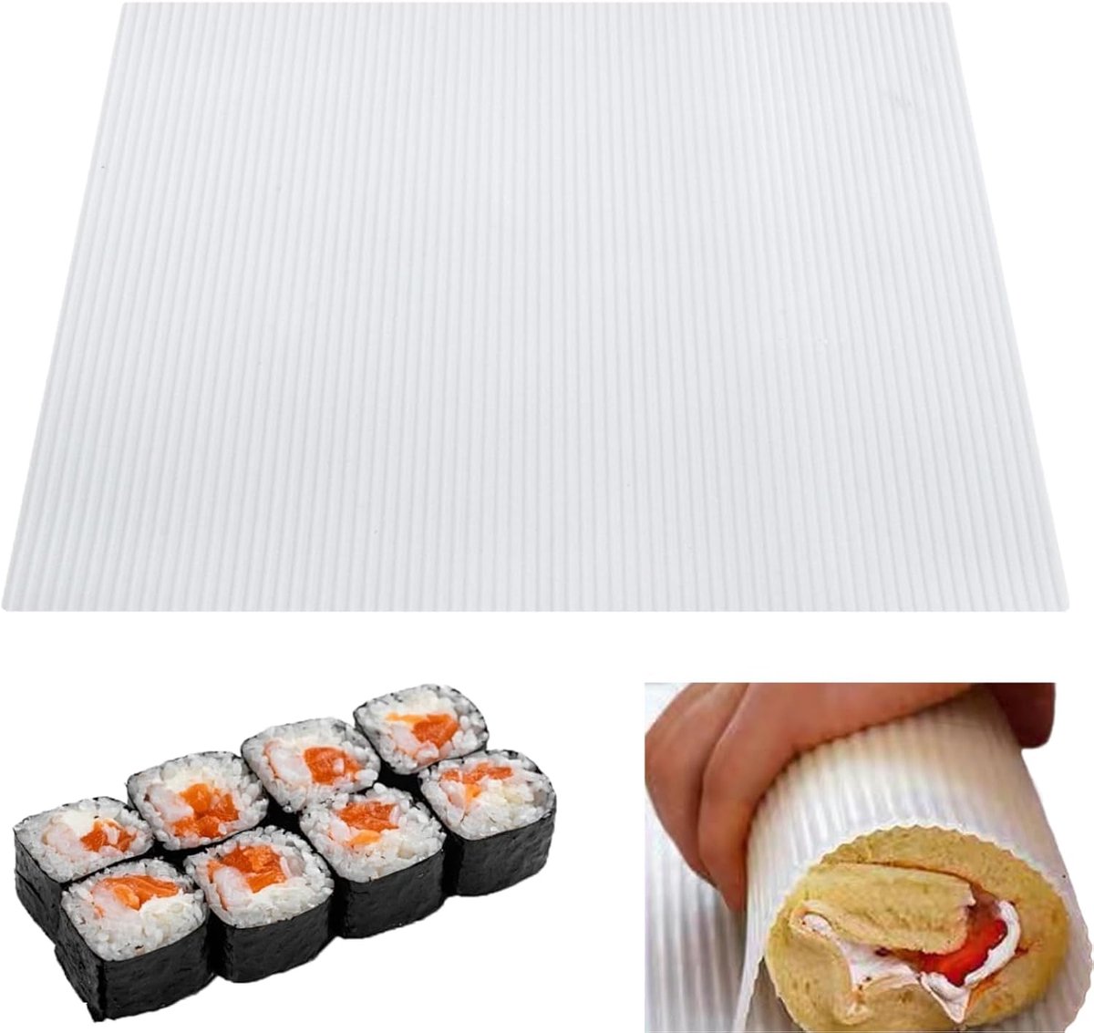 SnelShoppen - Sushi Maker Silicone Taart Rollmat Picnic Lunch Herbruikbare Antibacteriële Keuken Accessoire voor Japanse Voedselbereiding