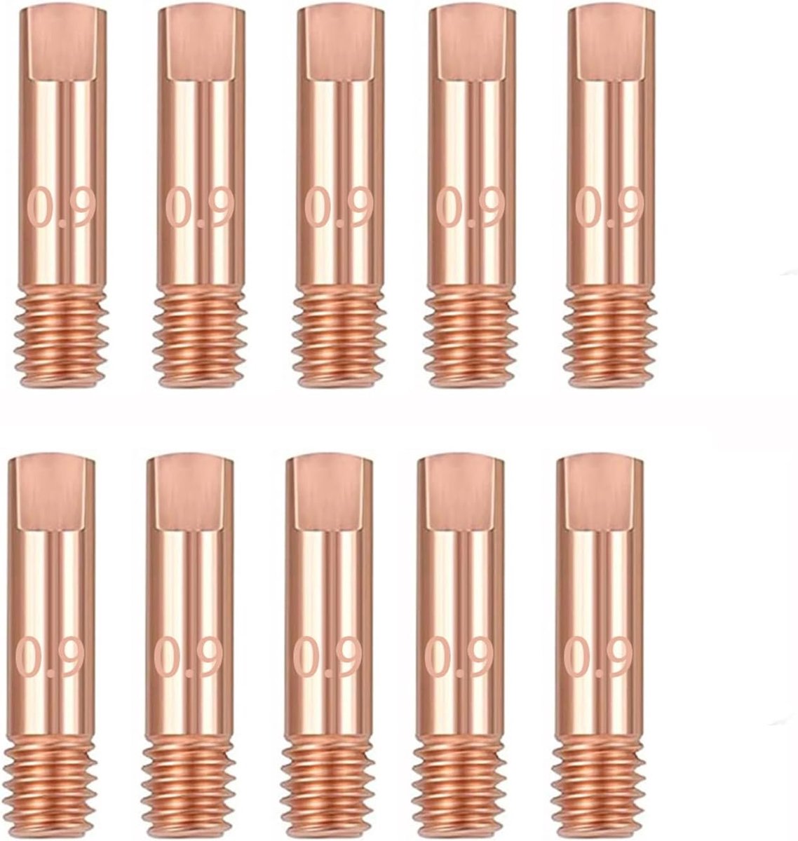 10pcs MB15 15AK Flow Nozzles Sweat Contact Point 0.9mm M6 x 24mm Copper Flow Nozzle Contact Points Welding Points for - ShopVlot