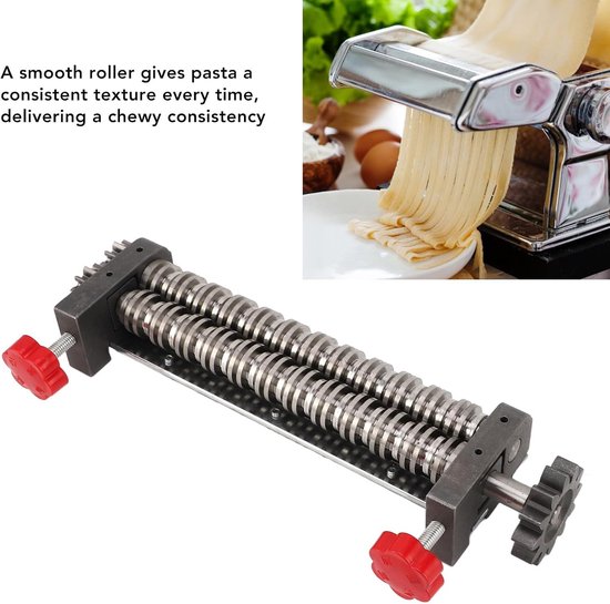 RVS Pastamaker Accessoire - Stainless Steel Noodles Maker met 3mm & 9mm Snij — afbeelding 4