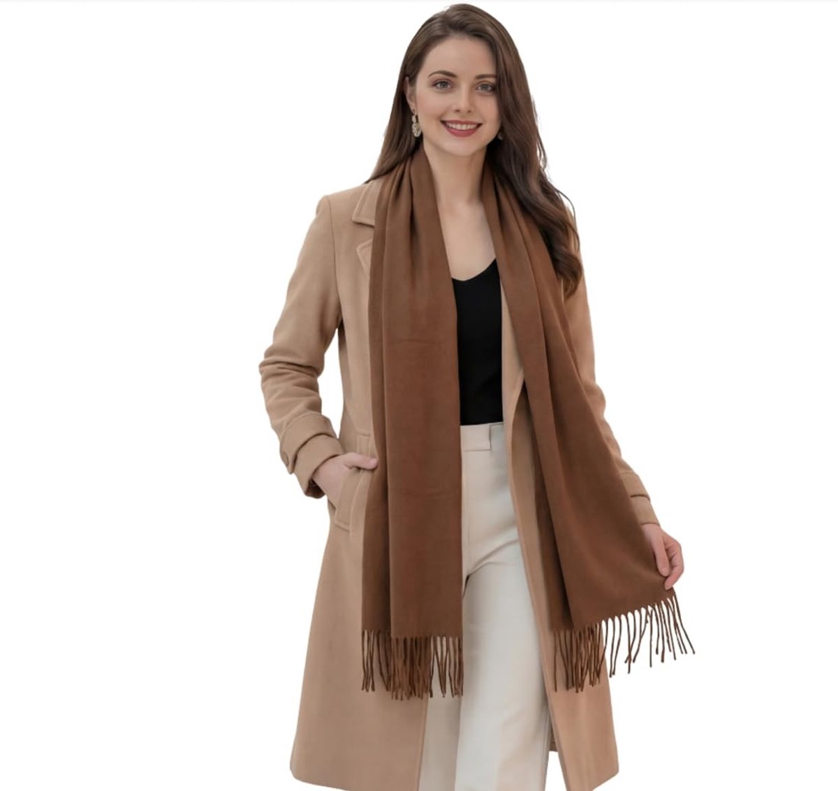 Omgoods - Dames Cashmere Sjaal, Lichtgewicht en Stijlvol