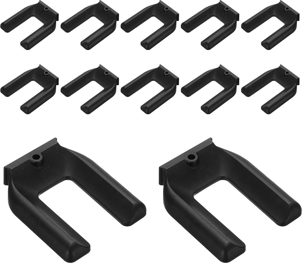 Omgoods - 12 Stuks Meubelwielstoppers met Antislip Rubber voor Stabiliteit