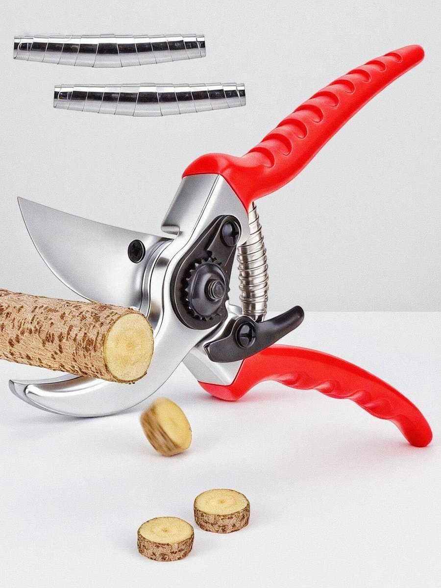 Omgoods - Tuinscharen met 25 mm Snijdiameter - Inclusief 2 Vervangveren