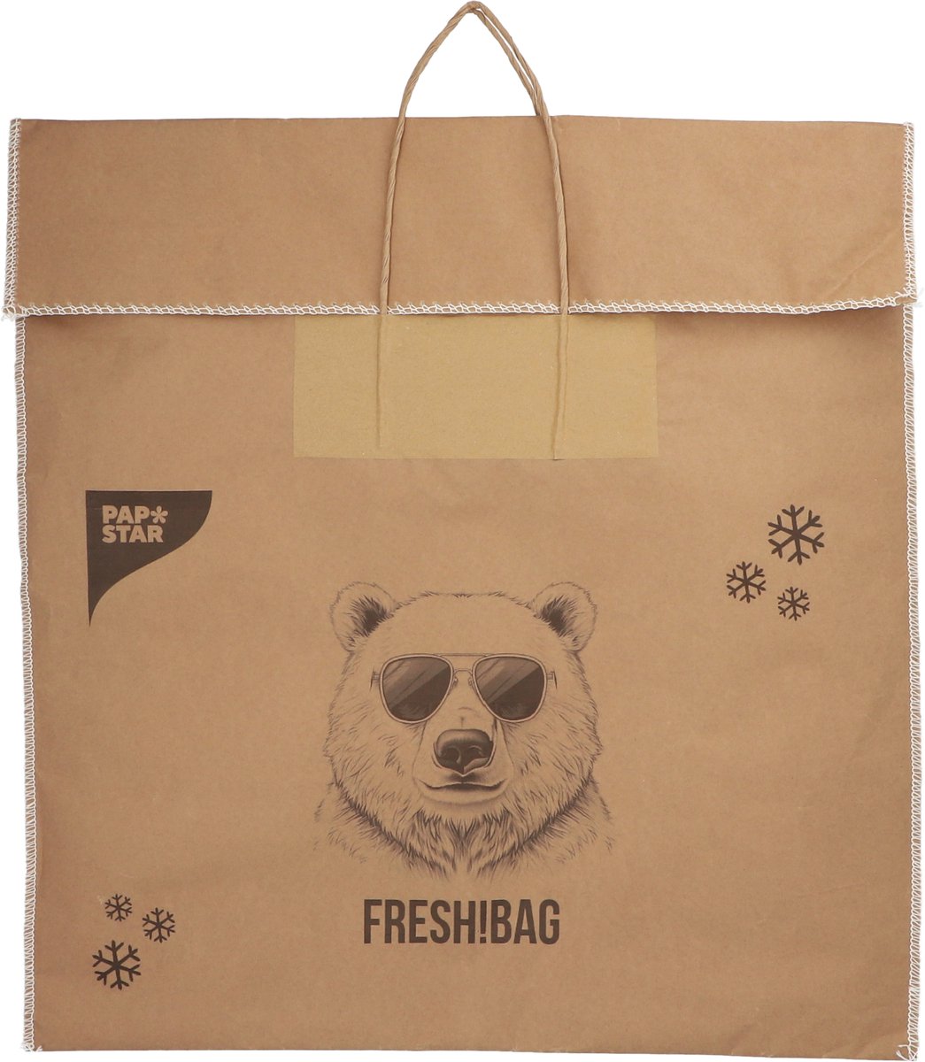 Geïsoleerde koeltassen Papier (kraft) 52 cm x 50 cm bruin Maat: L