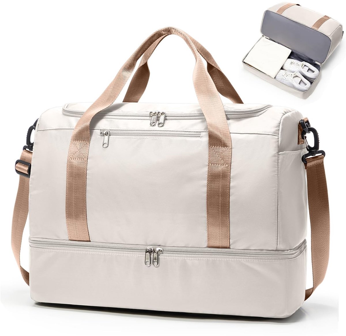 Omgoods - Travel Bag Duffle Bag voor Vrouwen - Waterproof Weekend Bag 45x36x20cm