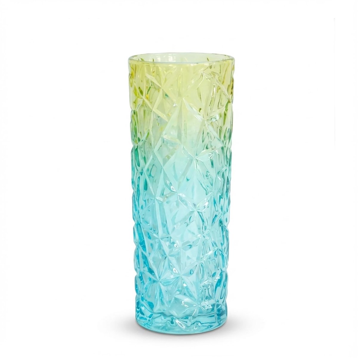 Omgoods - Moderne Blauw Kristallen Vaas 30 cm