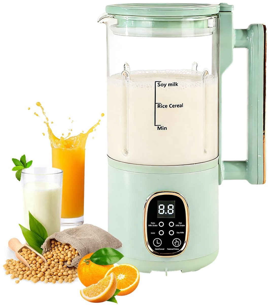 Omgoods - 800ml Sojamelkmaker met 20 Messen en Veiligheidsfuncties