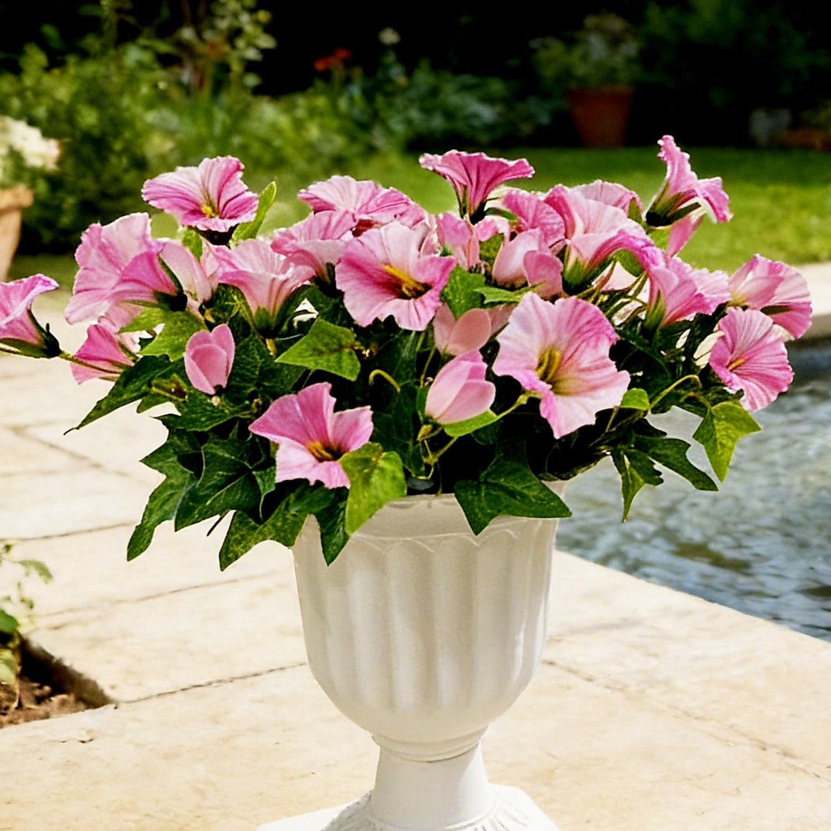 Omgoods - Set van 6 UV-bestendige Kunstbloemen voor Decoratie