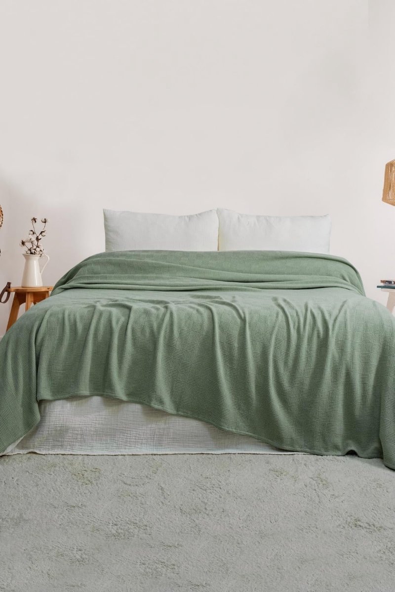 Omgoods - Stijlvolle Bedsprei 200 x 230 cm van 100% Katoen