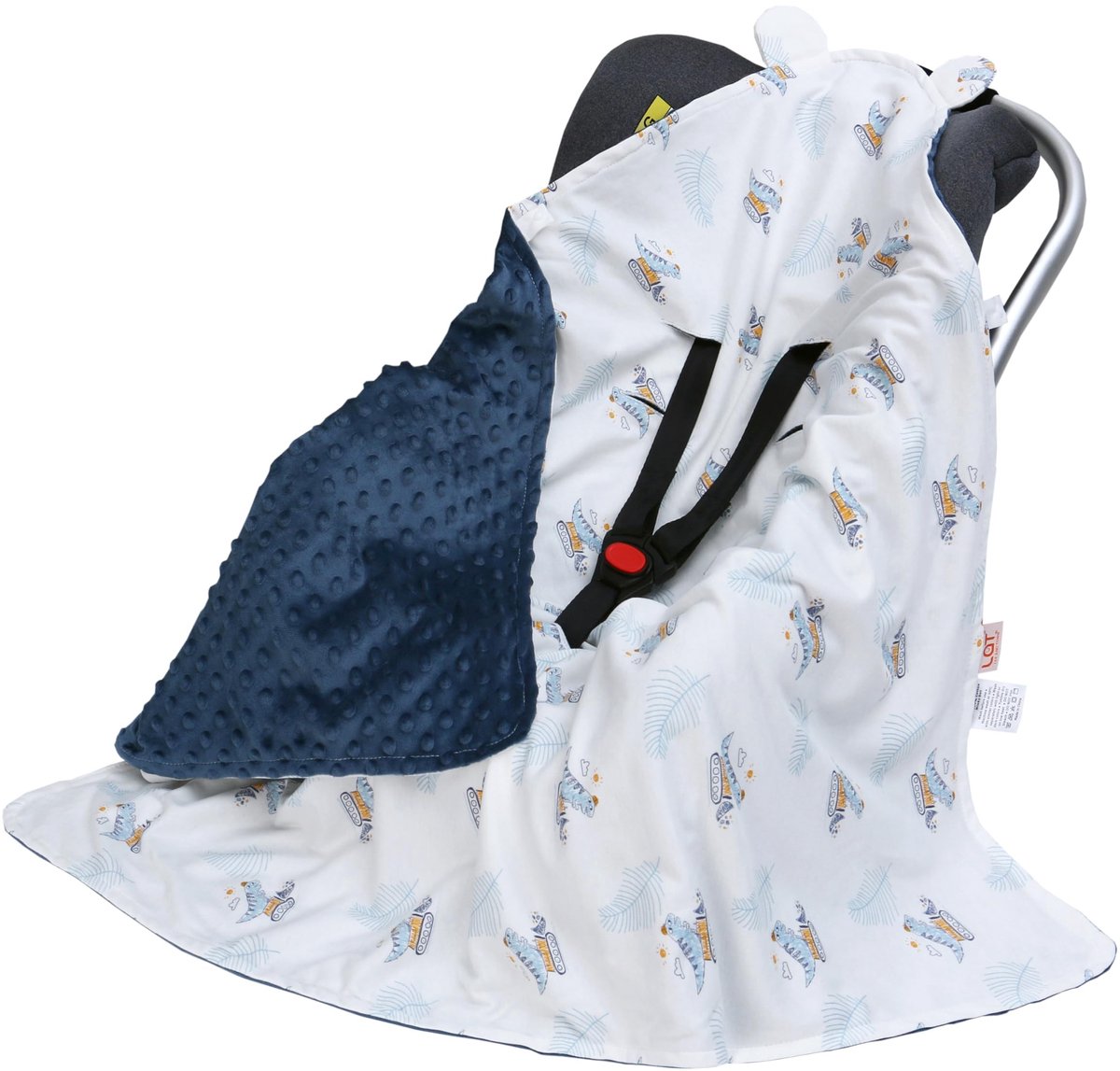 Omgoods - Dubbelzijdige Babydeken voor Kinderwagen en Autostoel