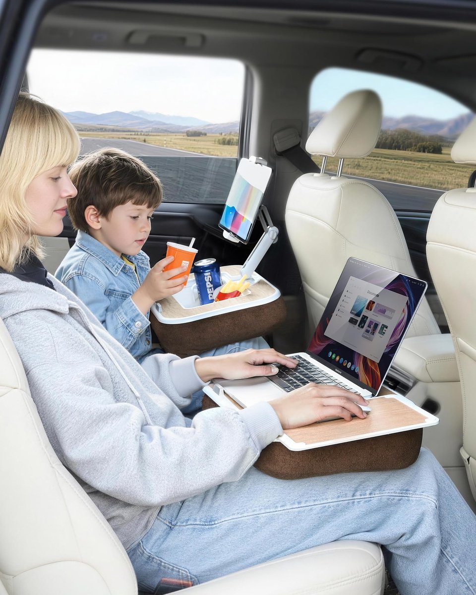 Omgoods - Draagbare Laptop Bureau voor Auto met Muismat