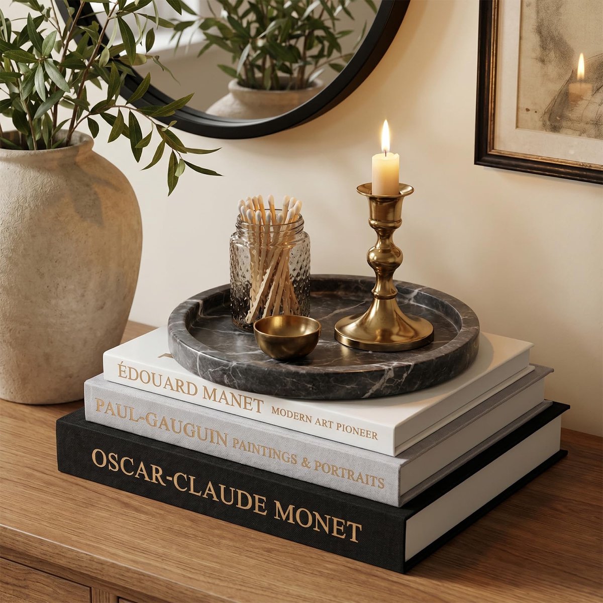 Omgoods- Nepboeken Set van 3 - Decoratieve Boeken - Stapelbare Opbergdoos - Linnen Kunstboeken - Kantoordecoraties - Verfijnd Ontwerp