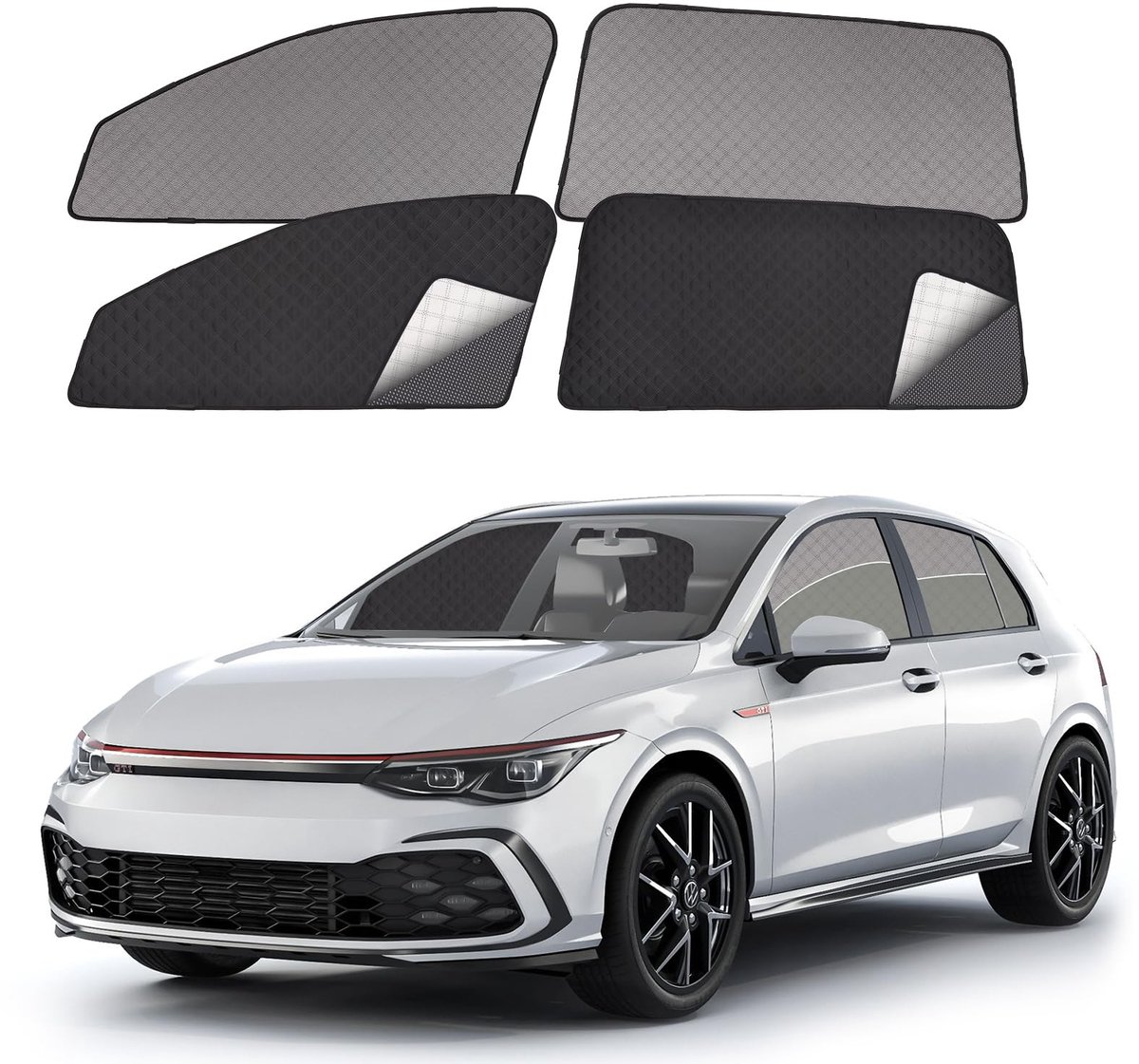 Omgoods - Magnetisch Zonnescherm voor VW Golf 8 Achterruiten 2020-2023