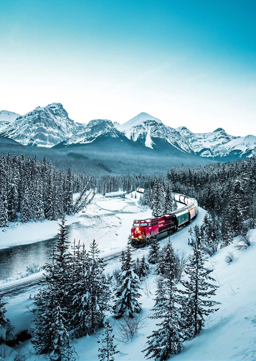 Omgoods - Puzzel van 1000 Stukjes met Morant's Curve en Wintertrein