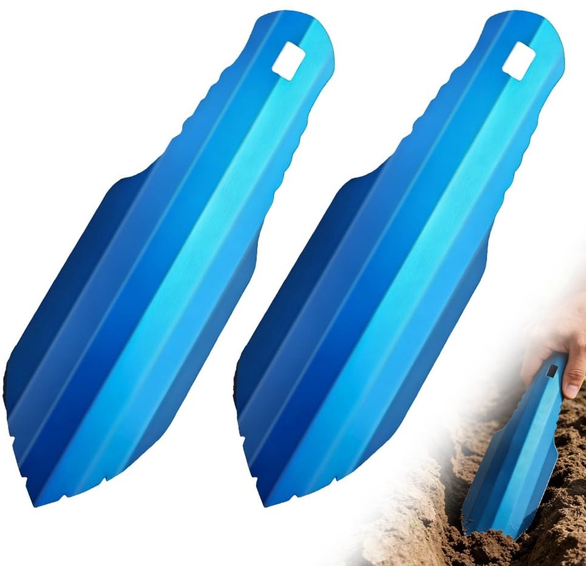Omgoods - Ultralichte Rugzakschep van Aluminium, Set van 2