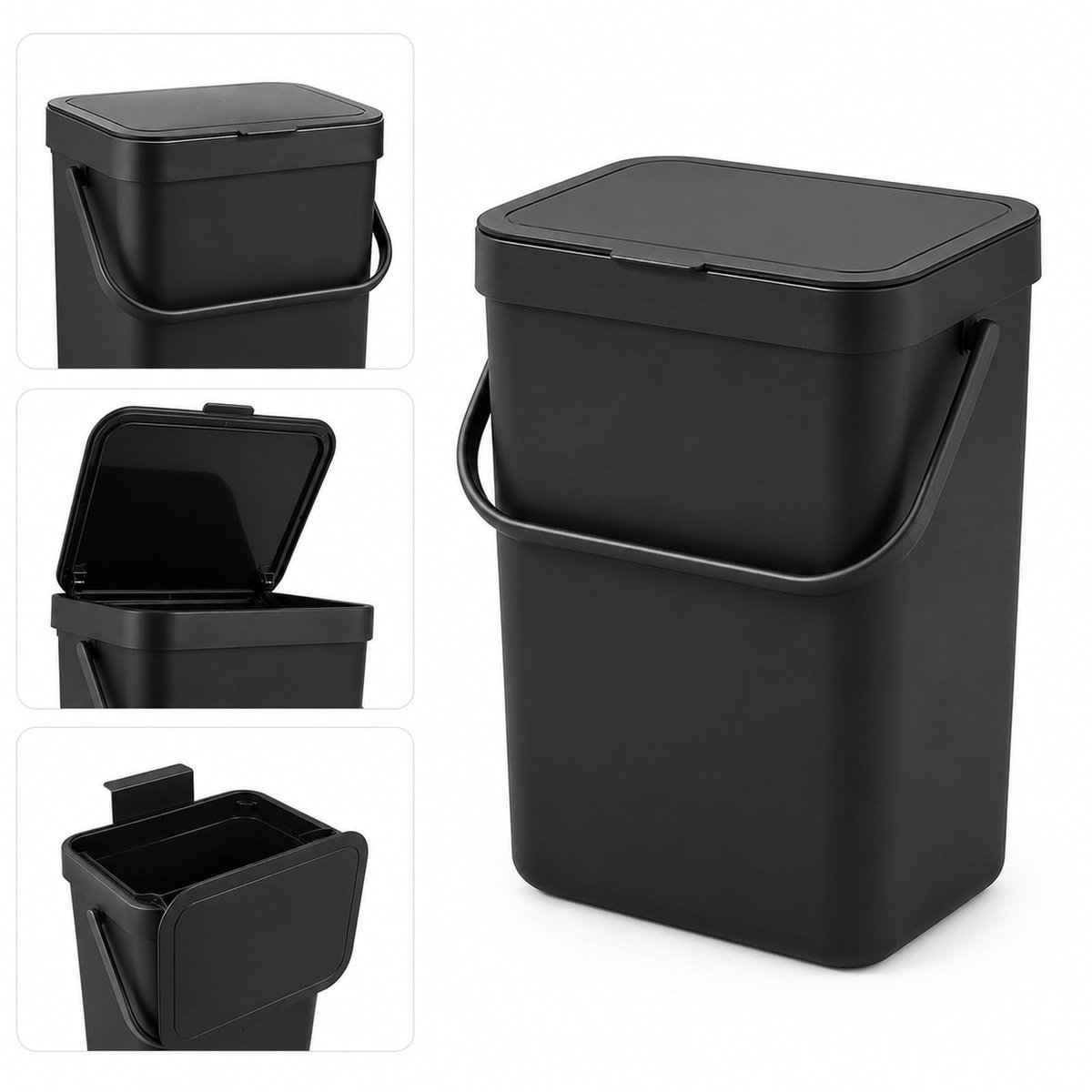 Omgoods - Hangende Compostemmer met Deksel, 12L