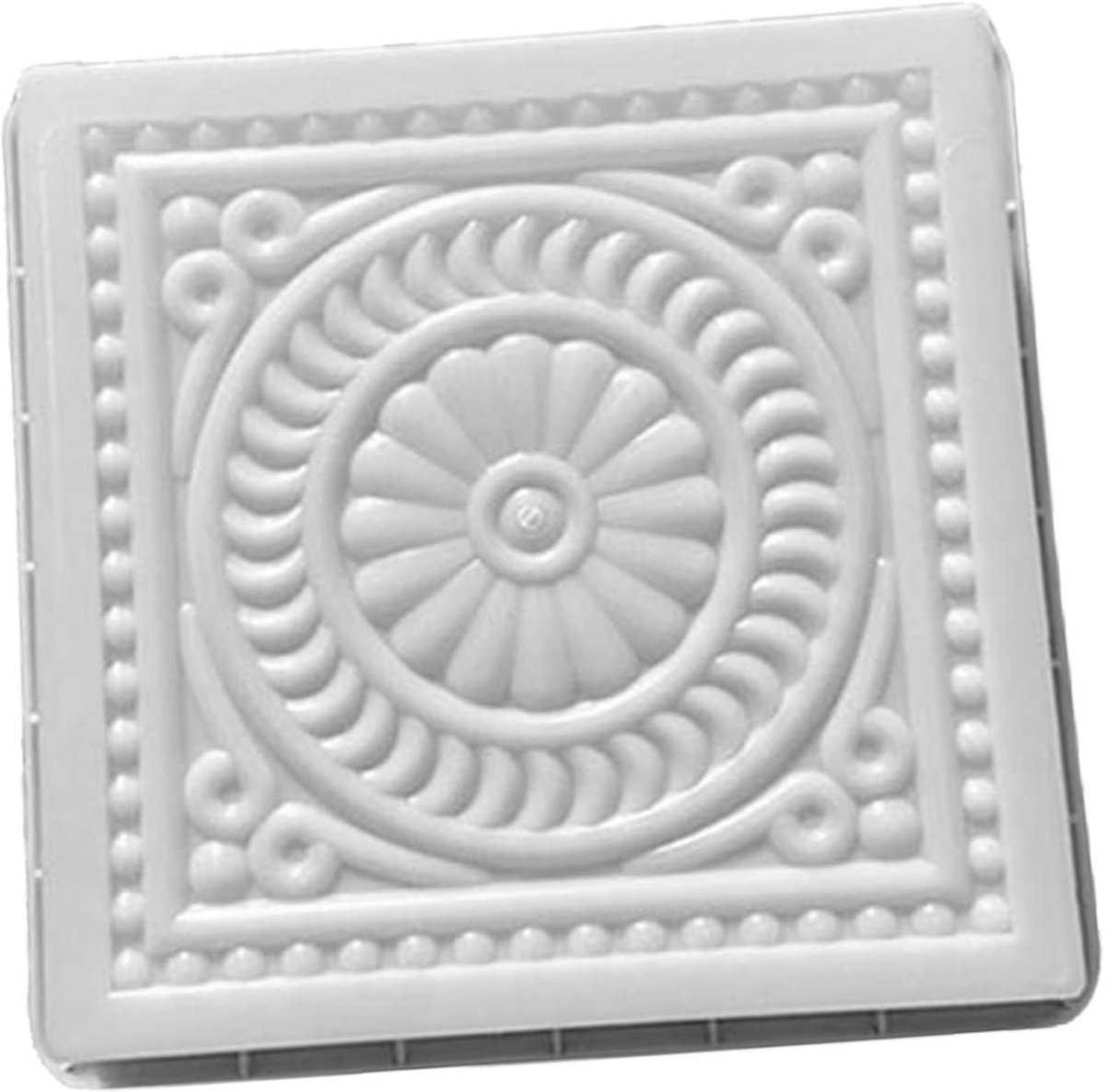 Beton Stoeptegel Mal - Vormen Steen Pad - Tuin Paden Maken - Herbruikbaar Plastic - 37x37x6 cm - Wit