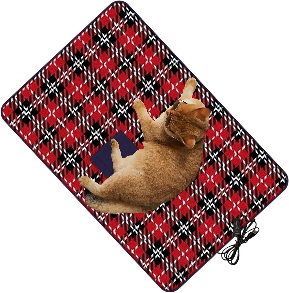 Elektrische Verwarmingsdeken - Verwarmde Plaid - Comfort Verwarmen - USB Aangedreven - 88x65 cm - Grijs