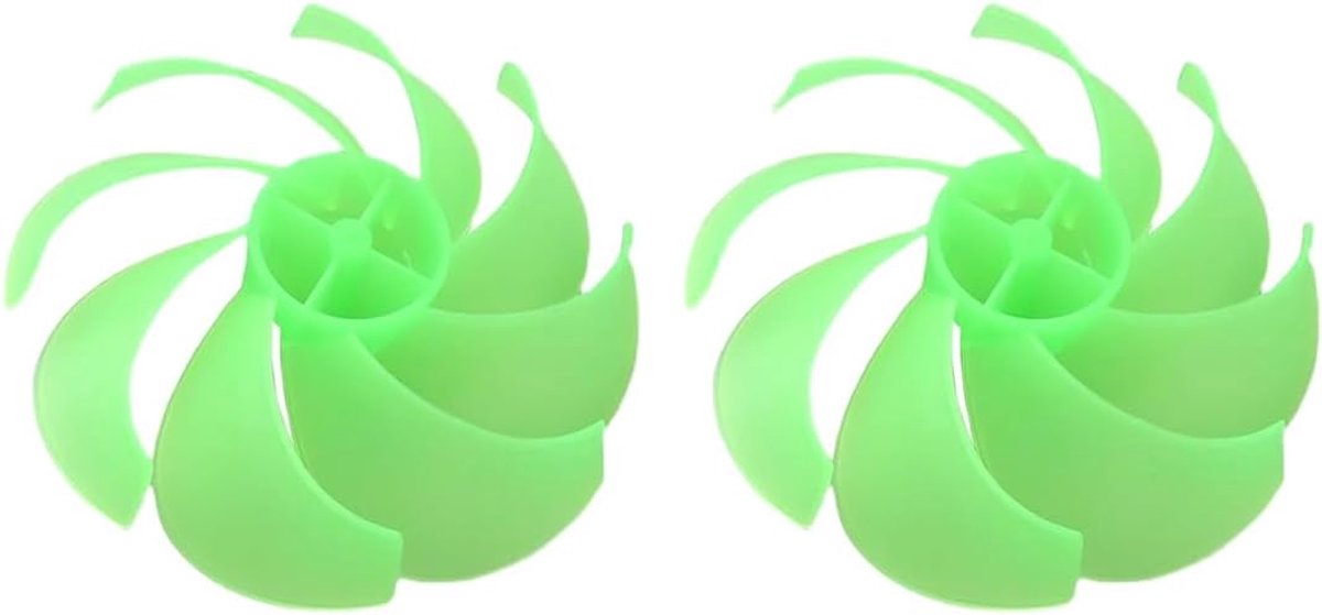 2 stuks 12 cm turbinebladen, turbine propeller ventilatorbladen, geschikt voor mini-windturbines