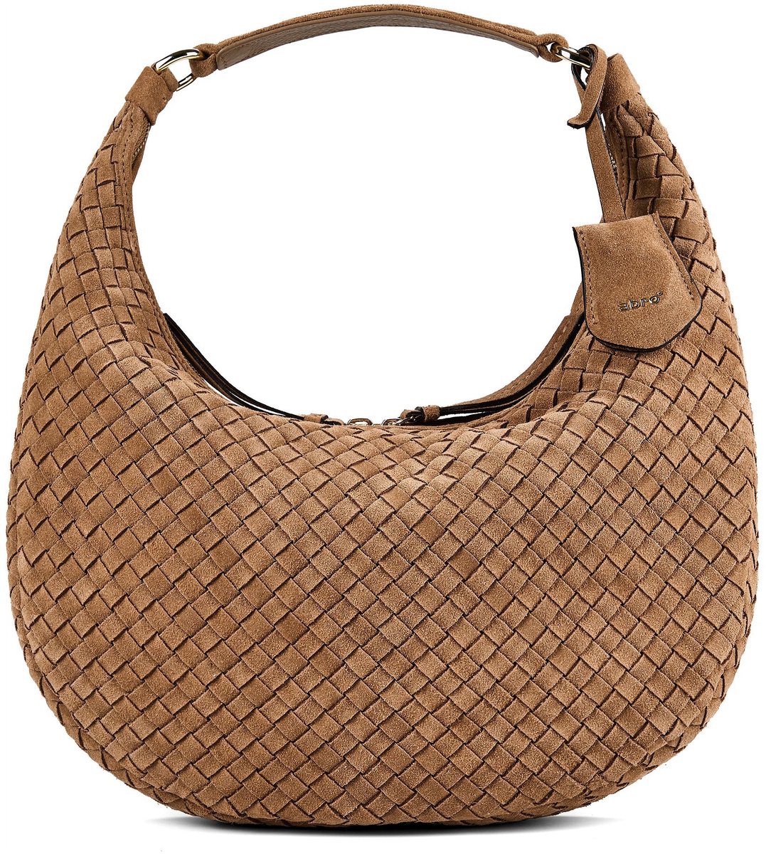 abro Nana Schoudertas Leder 37 cm - Dames - cappuccino