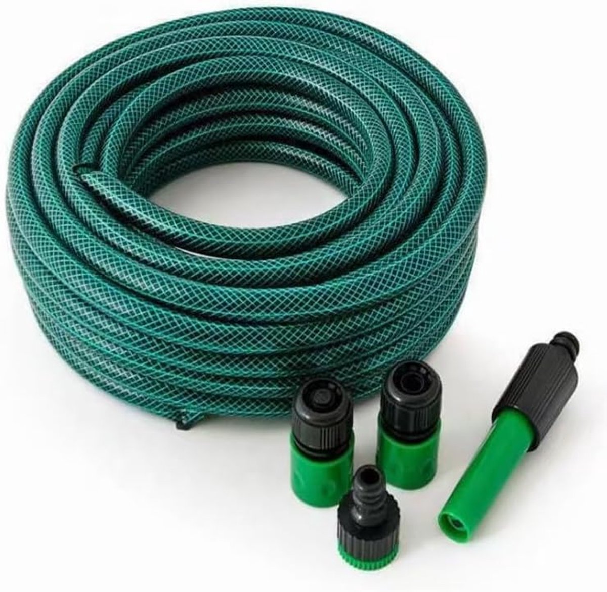Tuinslang 5 m/10 m/15 m/20 m/30 m/50 m - PVC-slangpijp - geen lekken en knikken - ideaal voor tuin en gazon - SnelShoppen