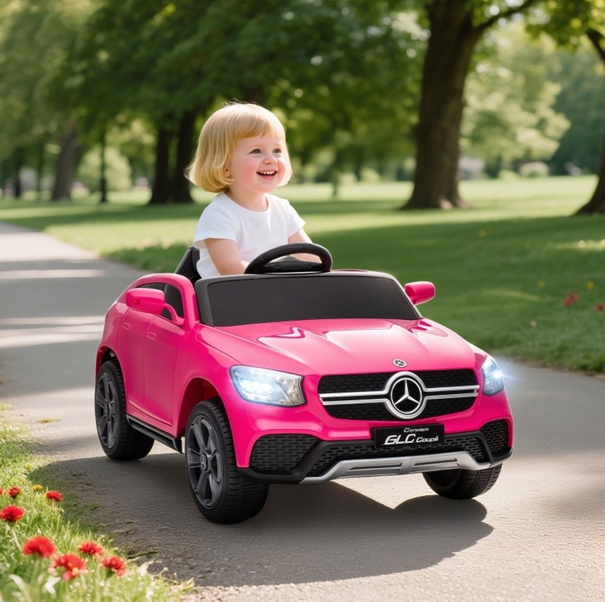 COVREO Mercedes-Benz GLC Coupe 105x68x50 cm, roze, kunststof, 3 snelheden