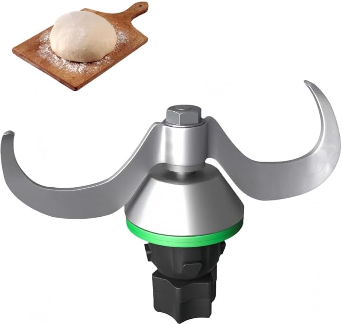 roestvrij stalen deegmengmes, universele deegmixer, kneden mes, TM6, TM5 vervangend mes, meelmengsel voor thuis keuken voor Thermomix TM6, TM5