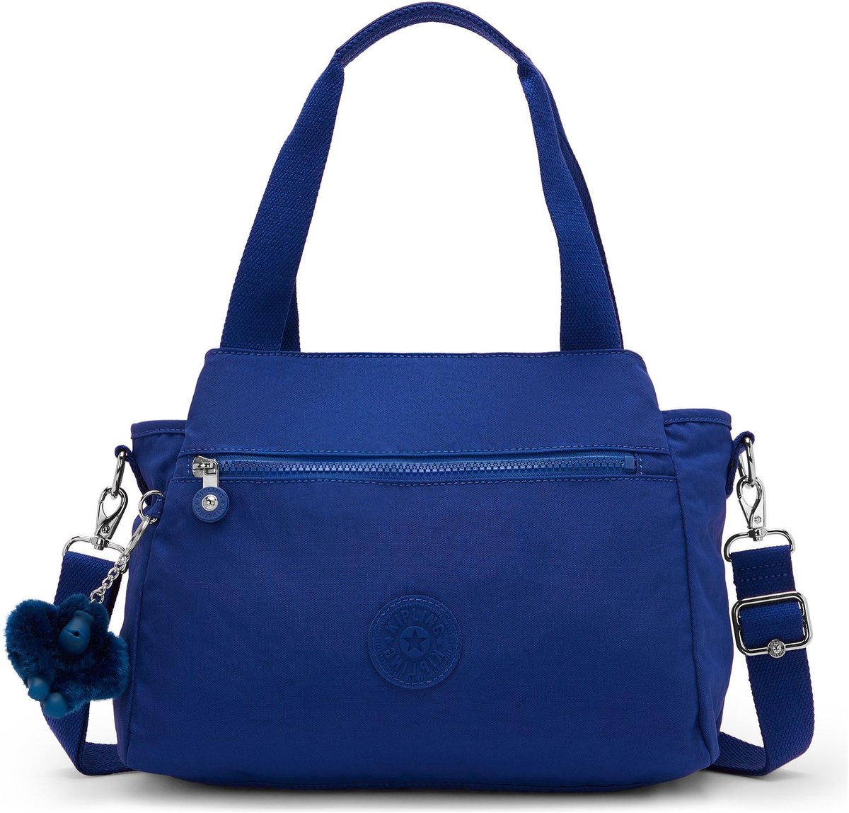 kipling schoudertas Basic Elysia Shoulderbag Blazing Blue blauw