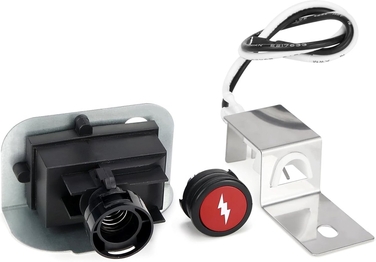 Elektronische ontstekingsset, vervanging voor Weber Grill Q1200 Q220 80475 gasgrill, vervangende ontstekingsset, met voorste branderknoppen