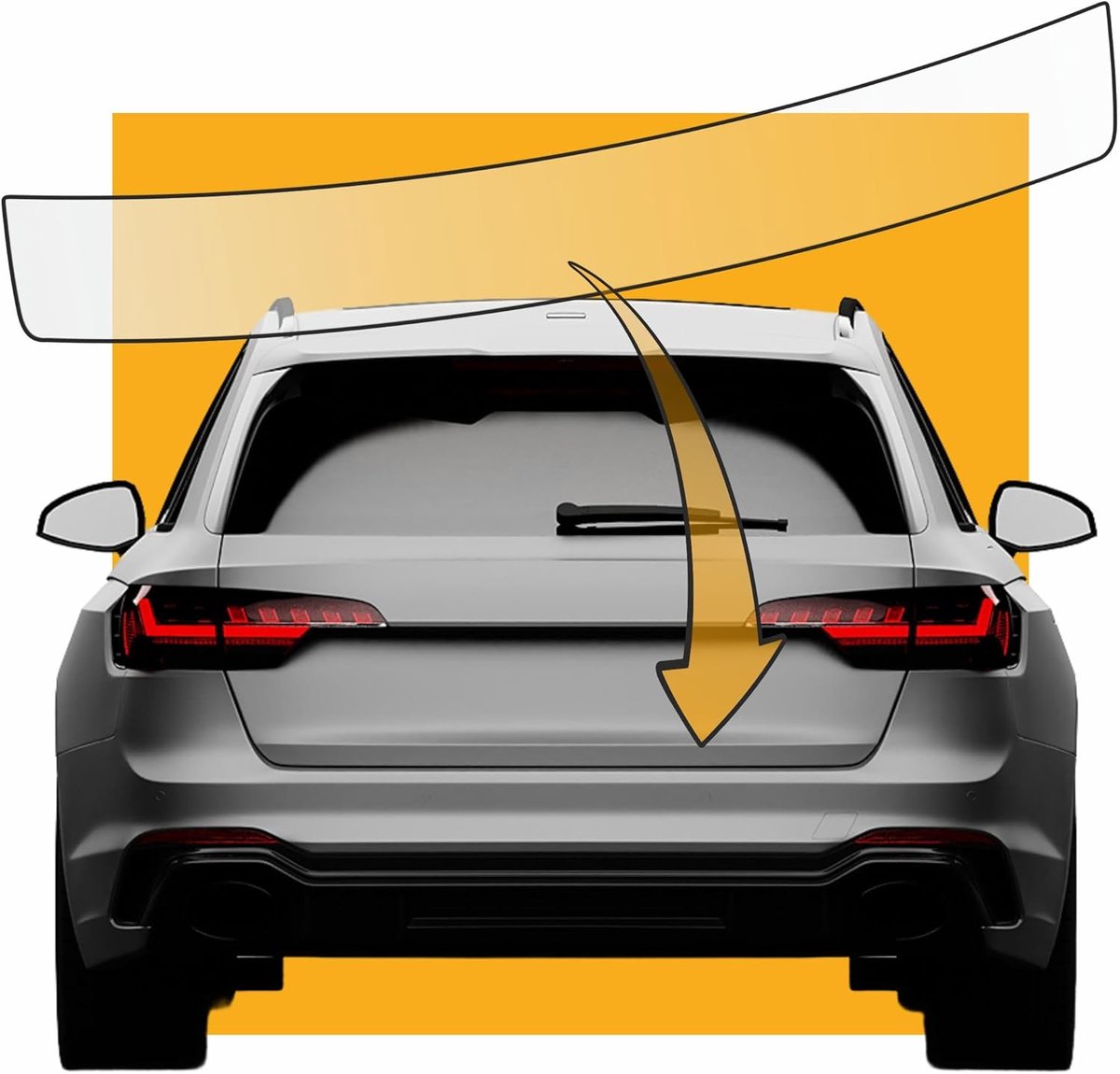 geschikt voor Skoda Superb 3 III Kombi Combi als laadkantbescherming (autofolie en beschermfolie als kantbescherming) - laadkantbeschermingsfolie transparant
