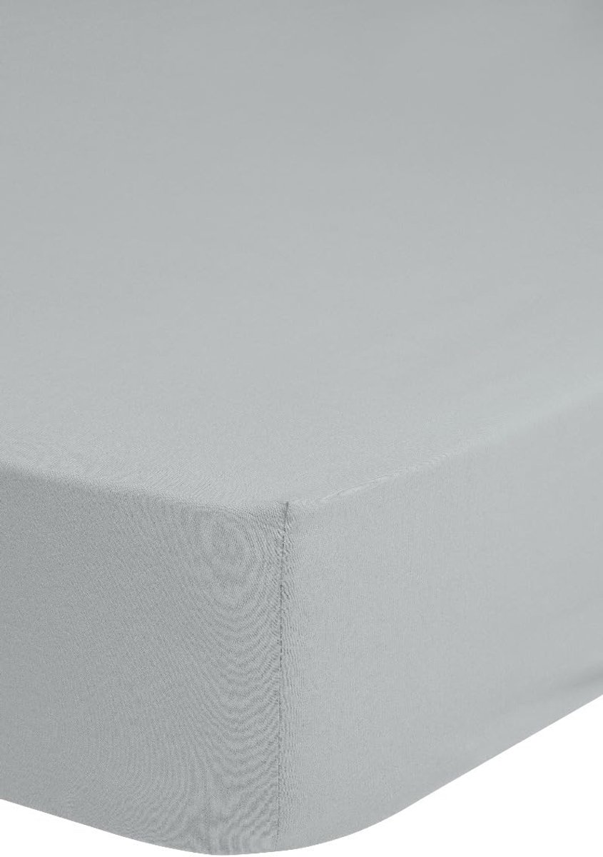 Morning Hoeslaken Katoen Renforcé 30cm Hoekhoogte - light grey 180x220cm