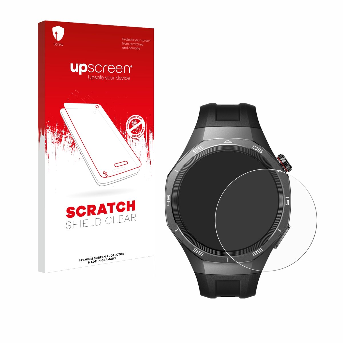 upscreen - Screenprotector voor Huawei Watch GT 5 Pro (46 mm) - Folie Beschermfolie transparant