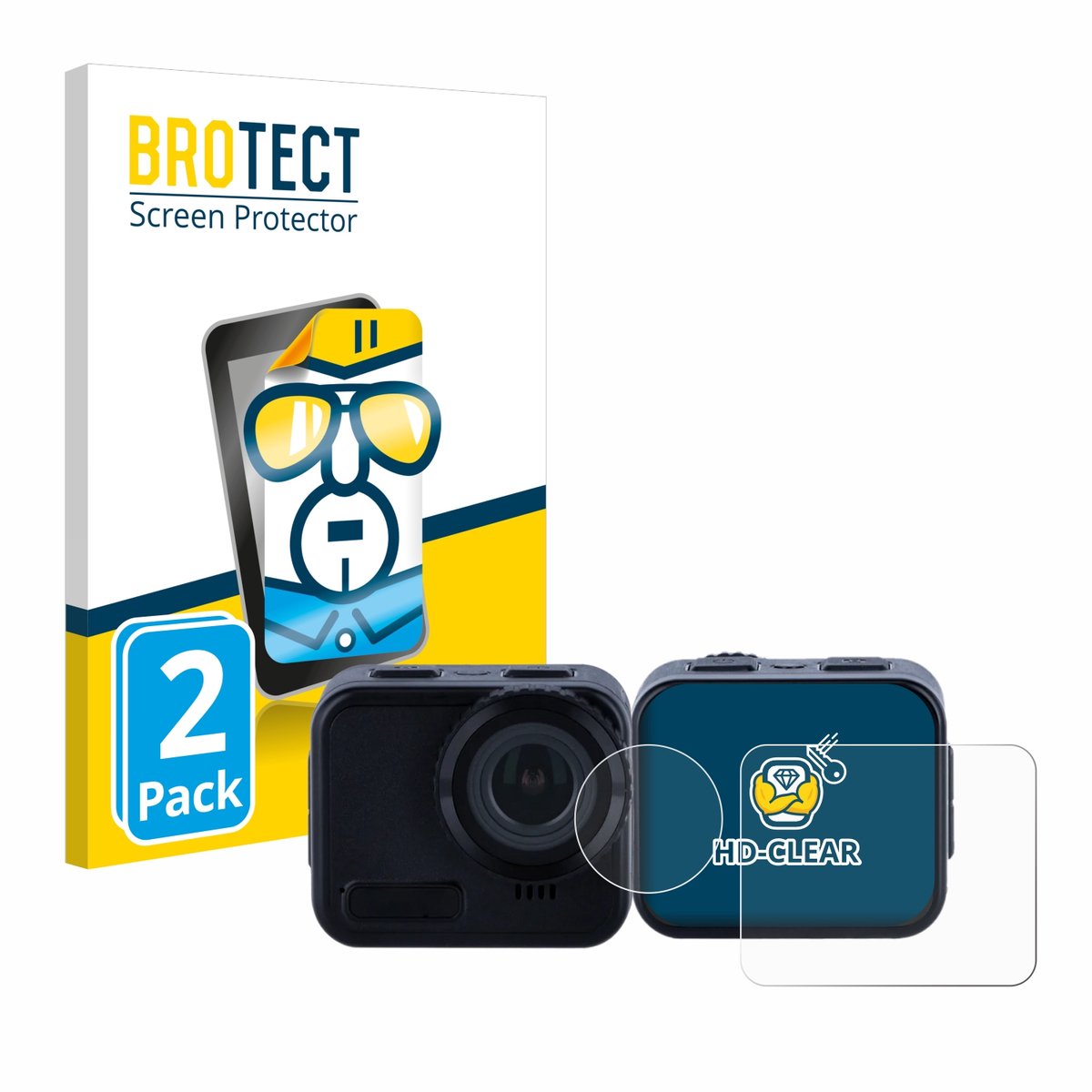 BROTECT - Screenprotector voor Rollei 9s Cube - Folie Beschermfolie transparant 2 Stuks