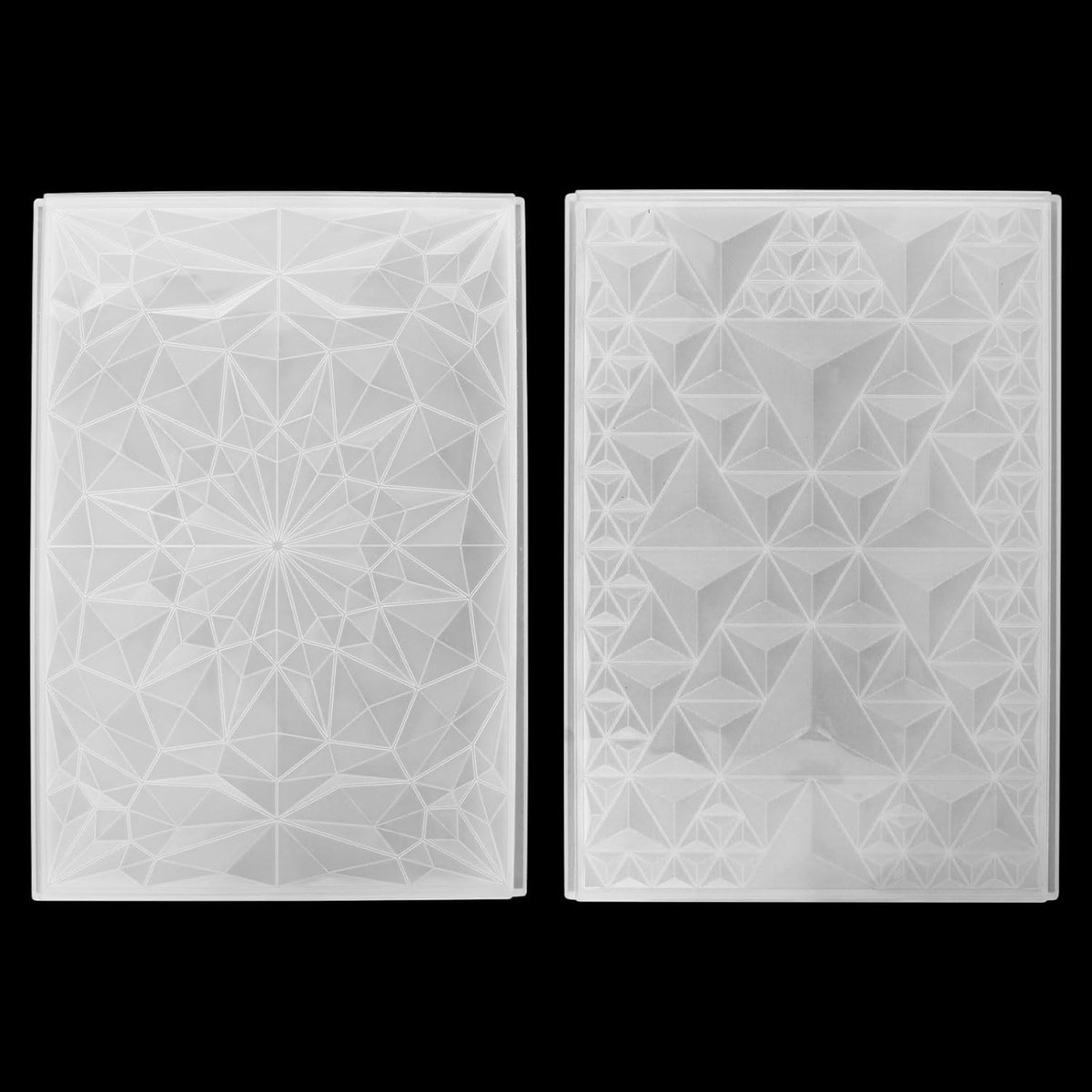 3D Embossing Folder, 2 STKS Ruit Embossing Stencil Template Mallen DIY Papieren Kaart Decorating Plastic Mold voor Scrapbook Fotoalbum DIY Handgemaakte Art Ambachten