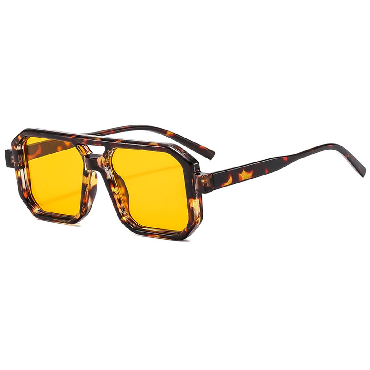 Oranje Zonnebril - Koningsdag Zonnebril - Rave Zonnebril - Koningsdag Bril - Rechthoekig - Accessoires voor Koningsdag - Oranje accesoires - EK/WK verkleed accessoires - voor Festivals,Koningsdag,Carnaval - Oranje