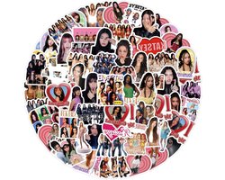Kit d'autocollants Katseye - Autocollants K-pop - Personnalisation d'articles - Vinyle imperméable - 123 pièces - Multicolore