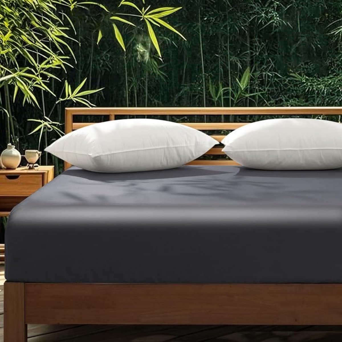 Omgoods - Hypoallergene Mako Satin Hoeslaken 200 x 200 cm