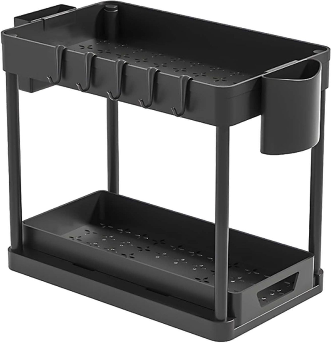 Omgoods - Uittrekbare Keukenonderkast Organizer met 2 Niveaus