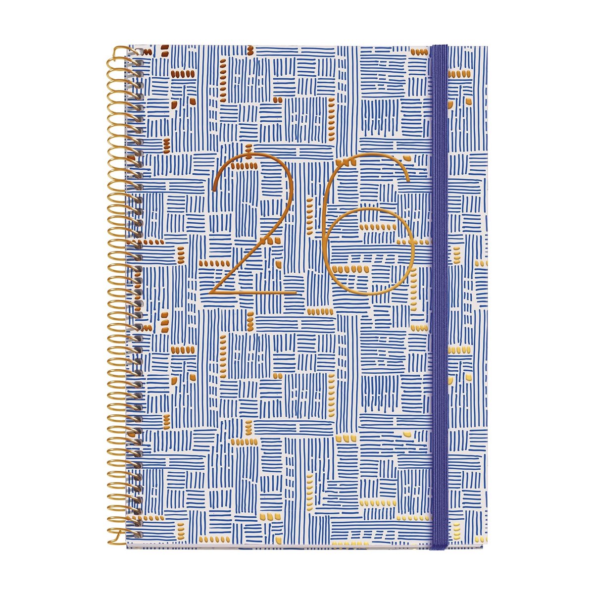 Omgoods - Dagboek 2026 A5+ met Spiral Binding en Elastische Sluiting