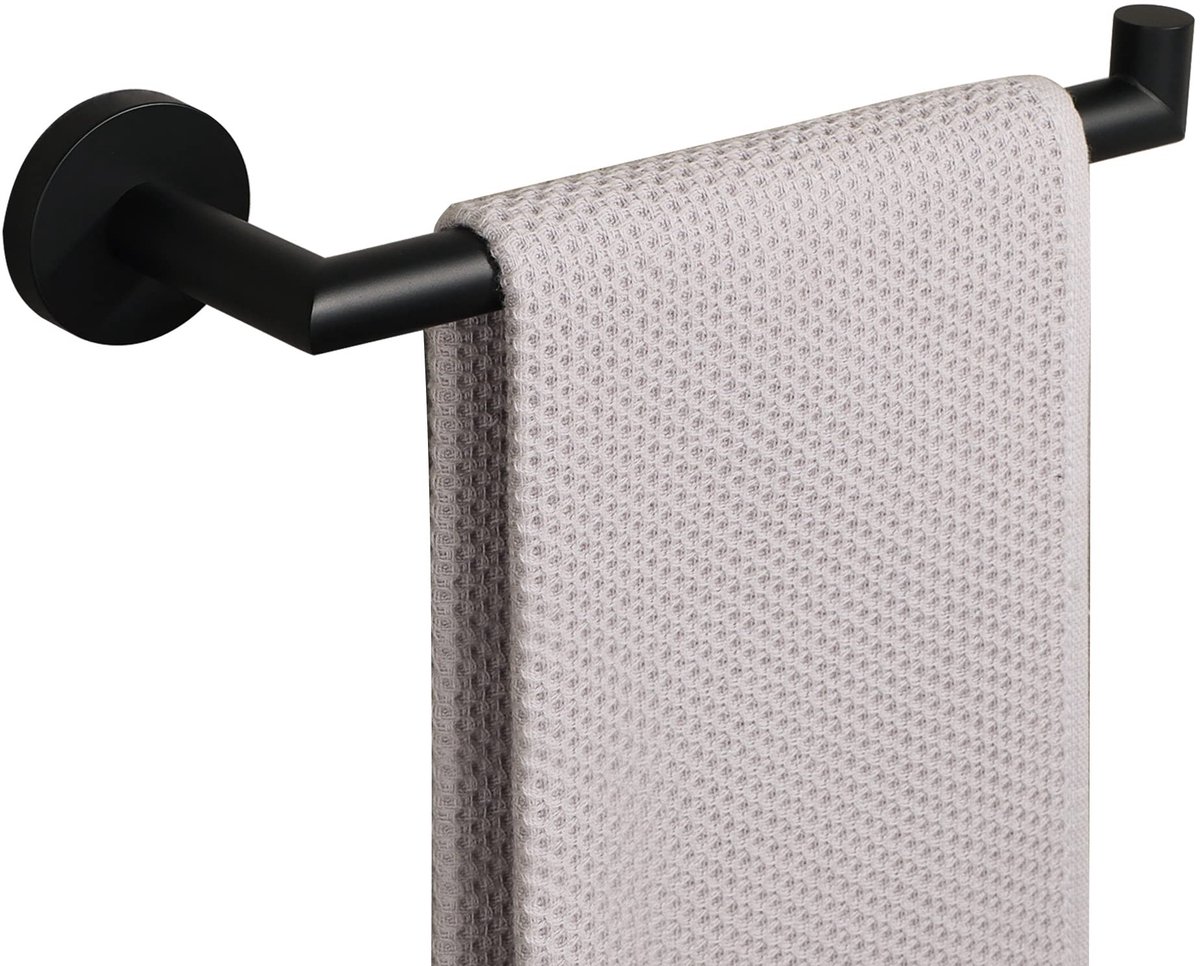 Omgoods - Handdoekhouder in Zwart voor Badkamer of Keuken