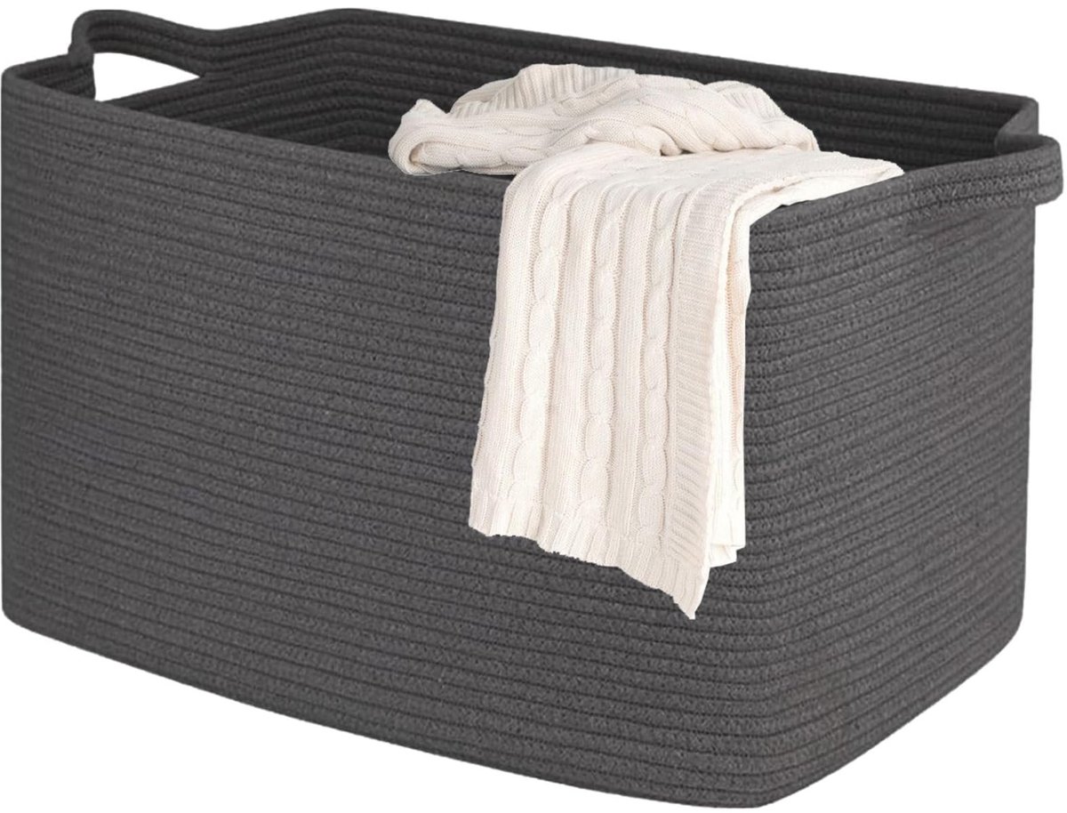 Omgoods - Opbergmand van Katoen 63L met Handvatten